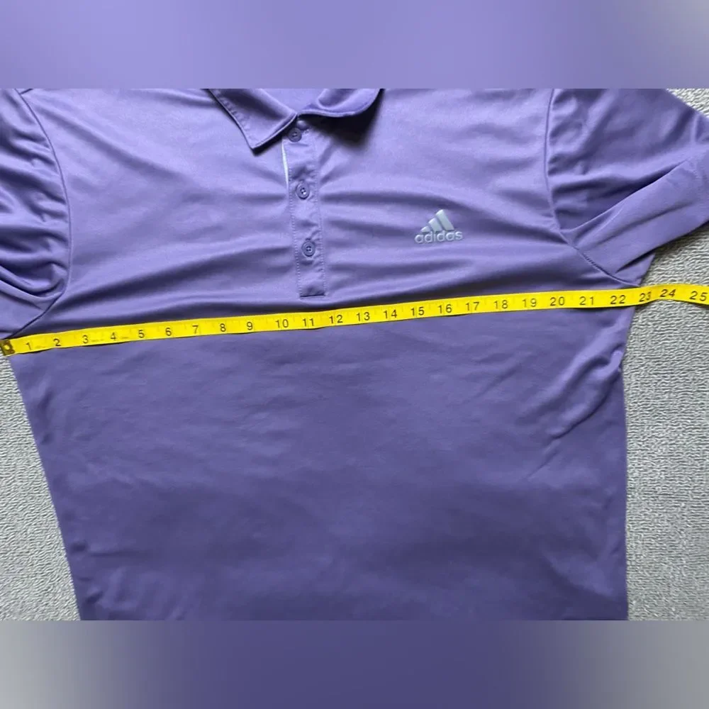 Adidas Men's Light Purple Polo Shirt- Performance